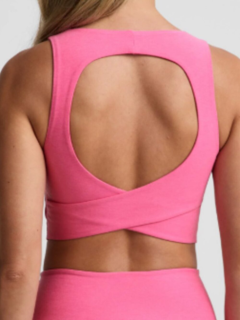 Beyond Yoga Spacedye Twister Cropped Tank Luscious Pink